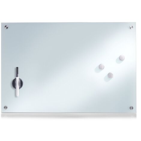 Magnetische Glastafel MEMO + 3 Magnete im Set, 60x40 cm, ZELLER
