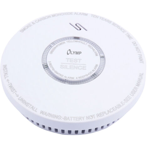Rauch- und Kohlenmonoxidmelder RC 200 40m² 85dB photoelektronisch/elektrochemisch Batterien im Lieferumfang enthalten (1/4)