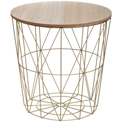 Couchtisch Kumi gold D 40 cm