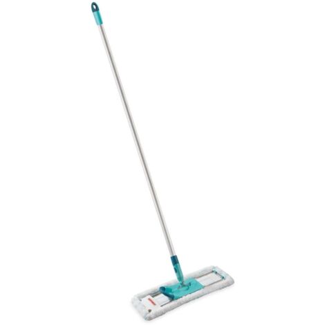 Leifheit rückenschonender Bodenwischer Profi XL micro Duo mit Aluminiumstiel 140cm, Wischmopp zum Lösen mit Fußklick, mit Bezug aus Mikrofaser für Fliesen und Laminat, 360° Drehgelenk, Click-System (1/5)
