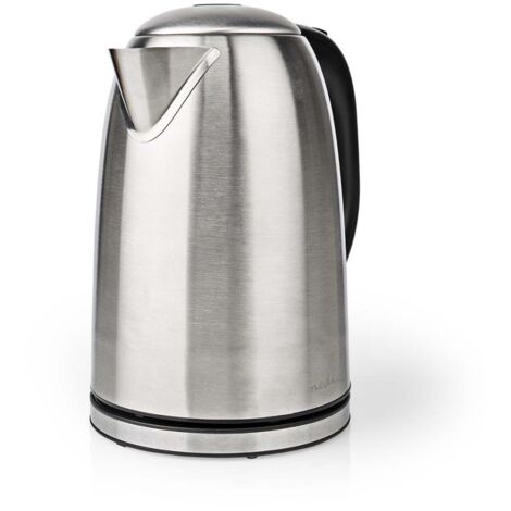 Wasserkocher 17 l edelstahl silber schwarz drehbar um 360 grad verstecktes heizelement strix control boil dry function 5