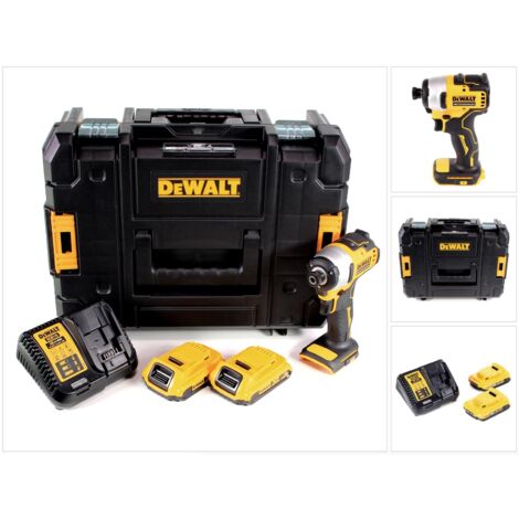 DeWalt DCF809D2T Schlagbohrmaschine schwarz und gelb leistungsstark