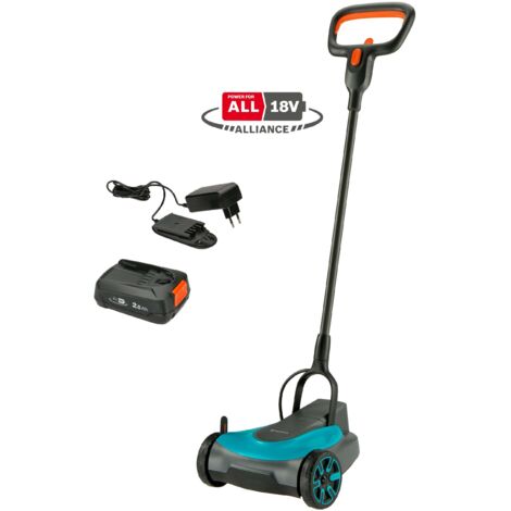 Gardena – Akku-Rasenmäher HandyMower 22/18V P4A – Schnittbreite 22 cm – Inklusive Ladegerät und 2,5 Ah Akku – Für bis zu 50 m² Rasenfläche (1/10)