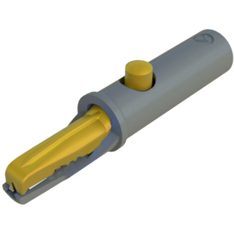 SKS Hirschmann Krokodilklemme 6 A gelb kompakt (1/2)