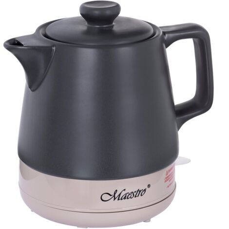 Maestro MR-071 Elektrische Kanne Keramik schwarz 1L