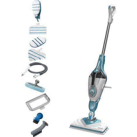 Black+Decker BHSM166DSM-QS Dampfreiniger aqua und weiß (1/4)