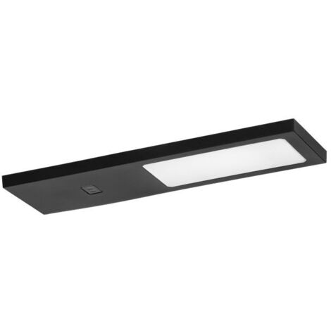 PLANA LED Unterbauleuchte 4W, 240lm, 4000K, mit berührungslosem Schalter, schwarz AD-OM-6476L4/B/SW