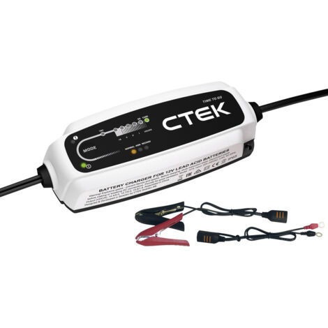 Ctek CT5 Time To Go Batterieladegerät Schwarz Kompakt