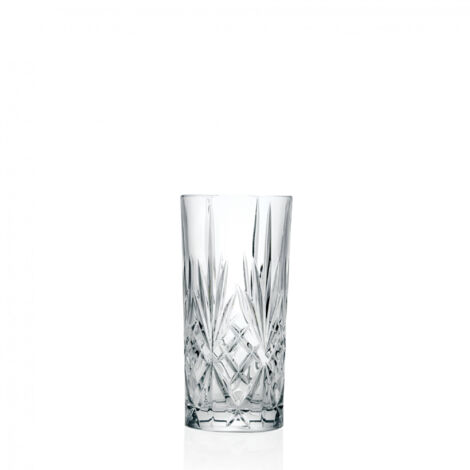 Set mit 6 Softdrinkgläser "Melodia" in Luxion, Elegantes Tafelservice, 100 % Made in Italy, Fassungsvermögen 36 cl (1/3)