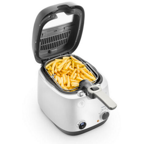 Fritteuse - DELONGHI - FS6067 - 2,4 L - 1700 W - 41,5 x 29 x 26 cm - Grau / Schwarz
