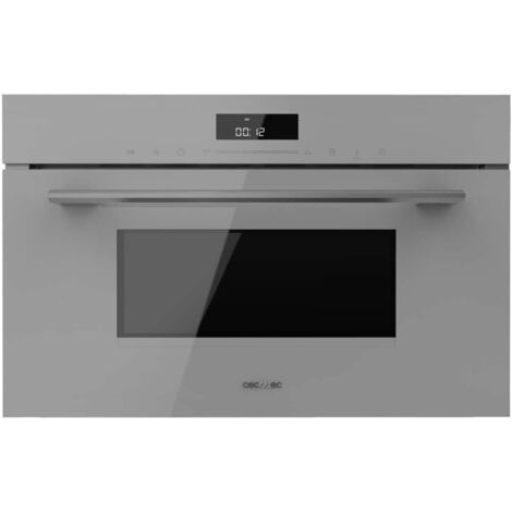 Cecotec 60x45cm Bolero Hexa MW703800 Glas Grau Integrierter Mikrowellenherd MW703800 Glas Grau. 1450W, 34L de Kapazität, Mikrowellenfunktion, Grillmodus, Auftauen, Auto-Menü, Schnellkochen, Elektronis (1/3)