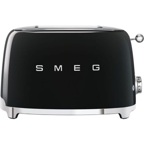 SMEG TSF01BLEU Toaster 2x2 Schlitze de Edelstahl 950W Schwarz 50er Jahre Stil