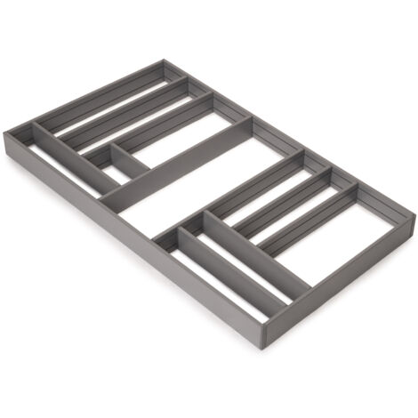 Emuca Alumount Schubladenorganisator Aluminium Anthrazitgrau (1/4)