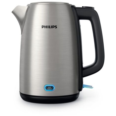 Philips viva collection hd9353/90 elektrischer Wasserkocher 1,7 l 2060 w schwarz, Edelstahl