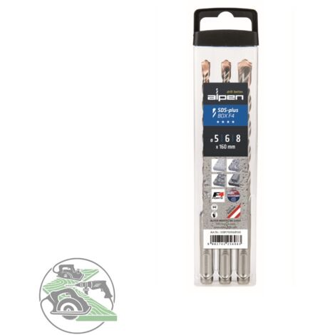 Alpen SDS Plus F4 Bohrer 5 6 8 mm 160 mm Länge (1/2)