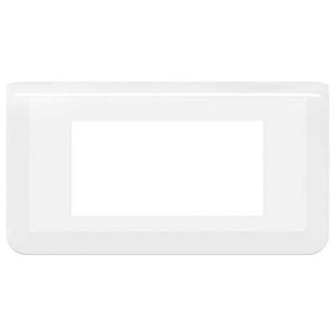 Legrand 078814L Horizontale weiße Abschlussplatte für 4 Mosaikmodule