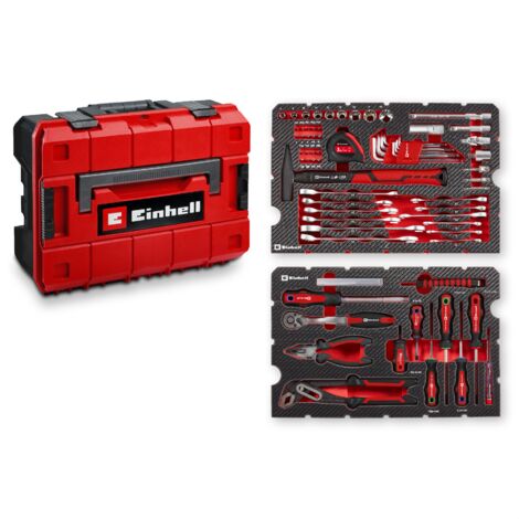 EINHELL Werkzeugkoffer, 370570, E-Case, 80-teilig