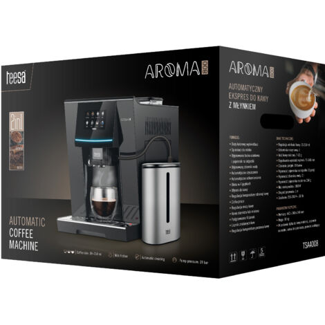 Kaffeevollautomat mit Druckfunktion, 1500 W, Teesa Aroma 800