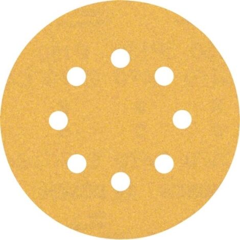 Bosch 50x Expert C470 Schleifpapier mit 8 Löchern für Exzenterschleifer 125 mm G 150 - 2608901120 (1/5)