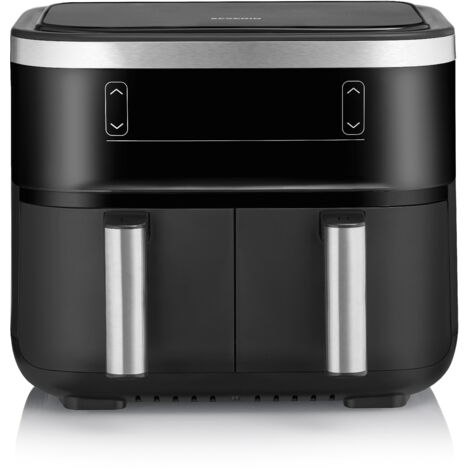 Severin FR 2453 Doppel 3,25 L Freistehend 2850 W Heißluftfritteuse Schwarz, Silber (1/5)