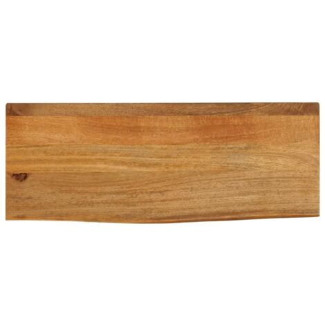 vidaXL Tischplatte mit lebendigem Rand 90x40x2,5 cm aus massivem Mangoholz