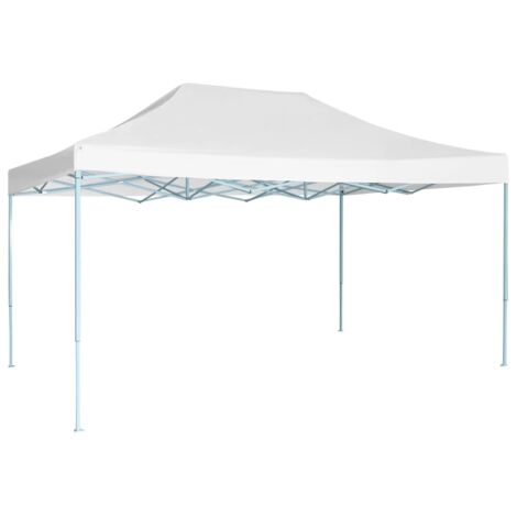Profi-Partyzelt Faltbar 280x410x315 cm Stahl Weiß vidaXL
