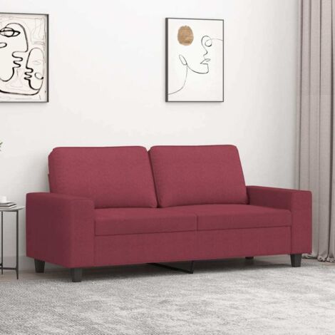 vidaXL 2-Sitzer Bordeaux 140 cm Stoff