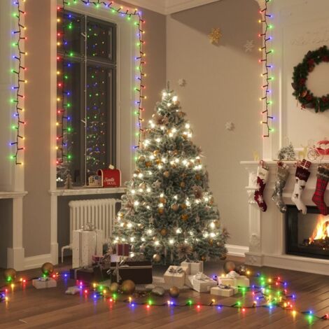 vidaXL LED-Lichterkette kompakt mit 2000 bunten LEDs 45 m PVC