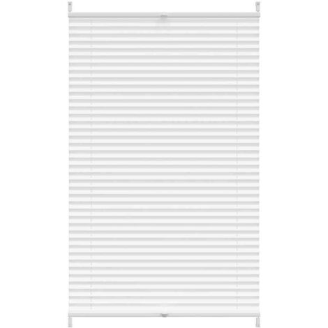 Plisse Blind 80x100cm White Pleated Blind
