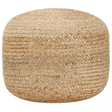 vidaXL Handgefertigter Pouf aus Jute 45 x 30 cm Braun