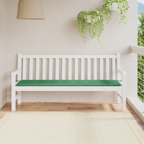 Gartenbankkissen grün 180x50x3 cm Oxford-Gewebe