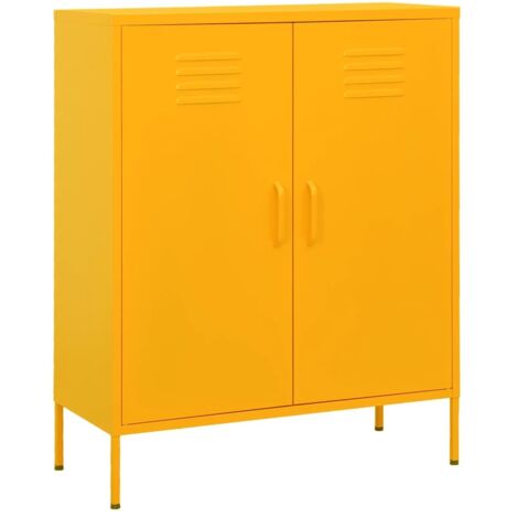 Lagerschrank Senfgelb 80x35x101,5 cm Stahl vidaXL652845
