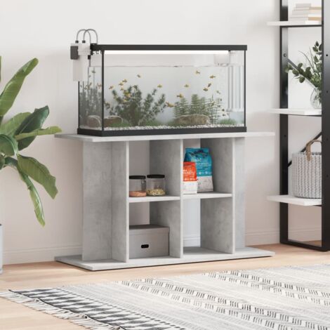 vidaXL Aquariumständer grau Beton 100x40x60 cm aus Spanplatte