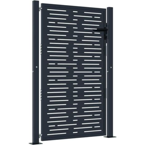 Gartenportal Anthrazit 105x130 cm Quadrat Design