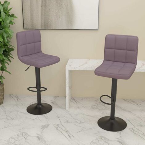 Barhocker Set von 2 taupe Stoff
