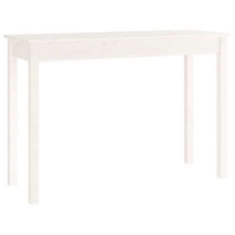 vidaXL Konsolentisch Weiß 110x40x75 cm Aus massivem Kiefernholz