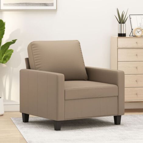 vidaXL Sessel Cappuccino 60 cm Kunstleder