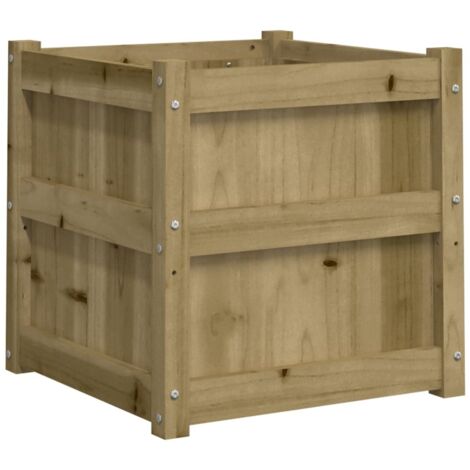 vidaXL Blumenkasten 50x50x50 cm imprägniertes Kiefernholz