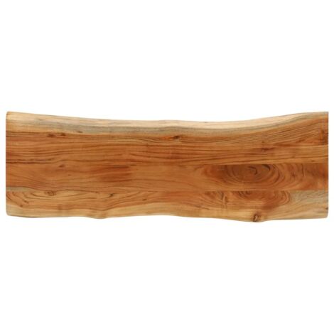 Tischplatte 110x40x3,8 cm rechteckig aus massivem Akazienholz