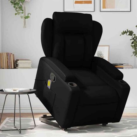 vidaXL Massagestuhl schwarz Kunstleder (1/5)