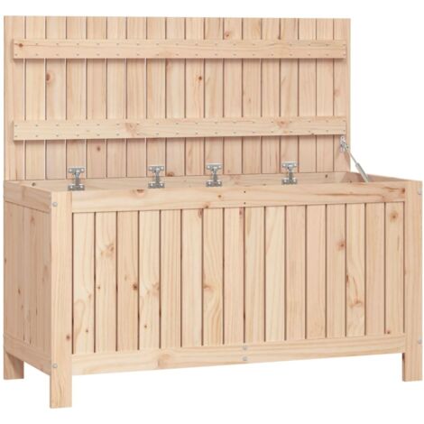 vidaXL Gartentruhe 115x49x60 cm Massivholz Kiefer
