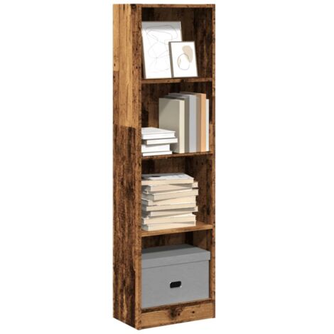 vidaXL Bookcase Old Wood 40x24x143 cm Engineered Wood