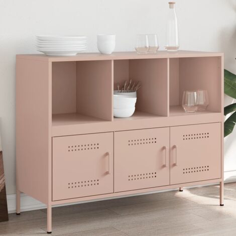 Buffet rosa 100,5x39x79 cm aus kaltgewalztem Stahl