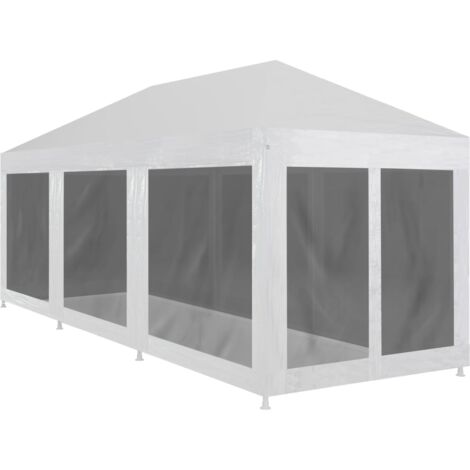 Empfangszelt mit 8 Mesh-Wänden 9 x 3 m