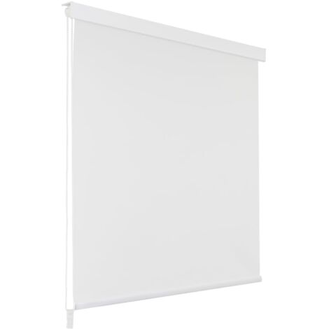 vidaXL Duschrollo 80x240 cm Weiß
