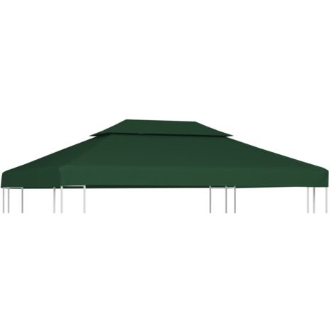 vidaXL Gazebo Cover Canopy Replacement 310 g / m² Green 3 x 4 m