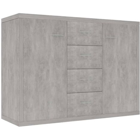 Buffet Grau Beton 88x30x65 cm Ingenieurholz