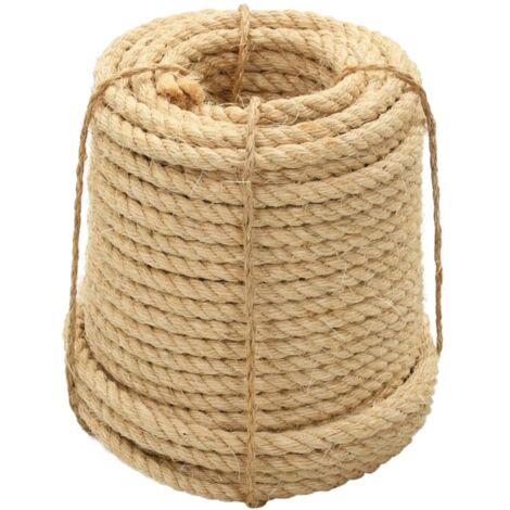 vidaXL Seil 100% Sisal 12 mm 50 m
