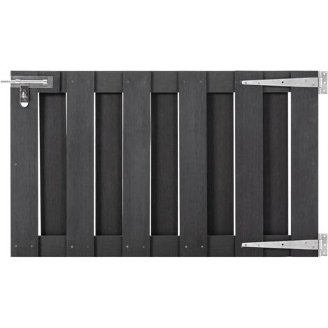vidaXL Garden Gate WPC 100x60 cm Grey