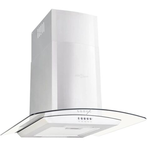 vidaXL Wandhaube 60 cm Edelstahl 756 m³/h LED